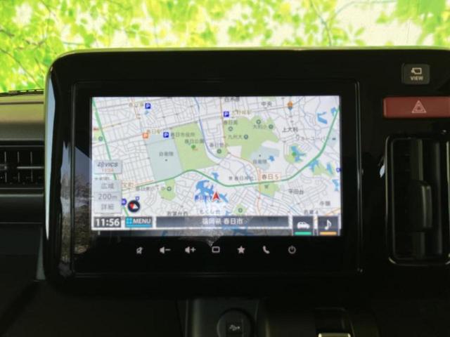 スペーシアギア ハイブリッドＸＺターボ　保証書／純正　９インチ　メモリーナビ／デュアルカメラブレーキサポート（スズキ）／両側電動スライドドア／シートヒーター　前席／全方位モニター／車線逸脱防止支援システム／ヘッドランプ　ＬＥＤ　ターボ（10枚目）