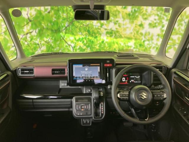 スペーシアカスタム ハイブリッドＸＳターボ　保証書／純正　９インチ　メモリーナビ／セーフティサポート（スズキ）／両側電動スライドドア／シートヒーター　前席／全方位モニター／車線逸脱防止支援システム／ヘッドランプ　ＬＥＤ／ＥＢＤ付ＡＢＳ　ターボ（21枚目）