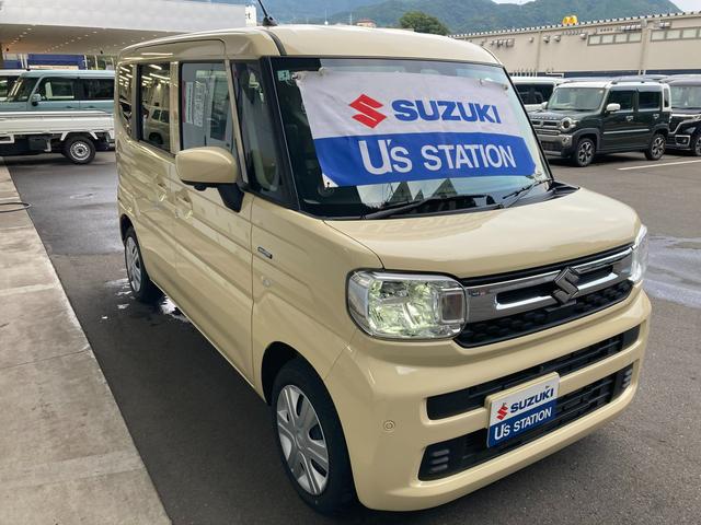 スペーシア HYBRID G ナビ 全方位カメラ オートライト LED フルホイールキャップ オートエアコン プッシュスタート 両側スライドドア 衝突被害軽減システム アイドリングストップ 横滑り防止機能 衝突安全ボディ 盗難防止システム(4枚目)