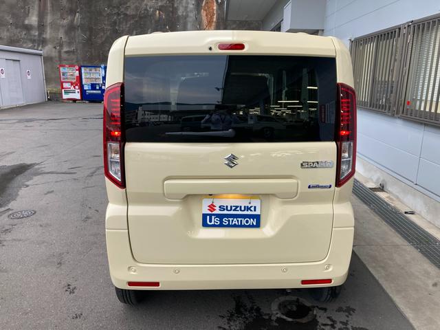 スペーシア HYBRID G ナビ 全方位カメラ オートライト LED フルホイールキャップ オートエアコン プッシュスタート 両側スライドドア 衝突被害軽減システム アイドリングストップ 横滑り防止機能 衝突安全ボディ 盗難防止システム(6枚目)