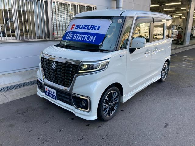 スペーシアカスタム カスタム　ＨＹＢＲＩＤ　ＸＳターボ　ＭＫ５３Ｓ　全方位カメラ　スズキの初売り！１月４日から１２日までの限定価格となります。７日（水曜日）は店休日となっておりますのでお問い合わせの対応は８日よりさせて頂きます。店舗へご来店いただける方のみ販売させて頂きます。（2枚目）