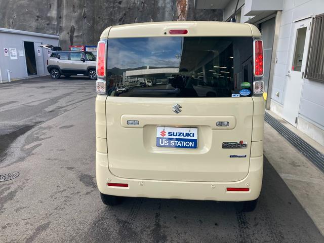 スペーシア HYBRID X 2型 両側電動スライドドア CDステレオ フルホイールキャップ オートライト プッシュスタート シートヒーター オートエアコン 衝突被害軽減システム アイドリングストップ USBソケット 横滑り防止機能 衝突安全ボディ 盗難防止システム(6枚目)