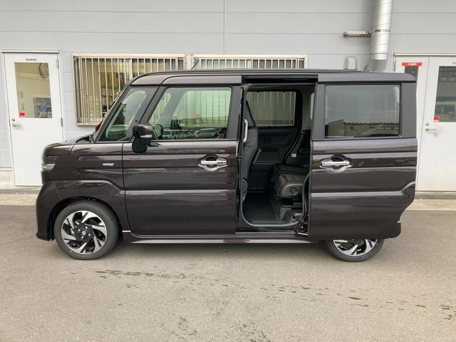 スペーシアカスタム カスタム　ＨＹＢＲＩＤ　ＸＳターボ　ナビ　全方位カメラ　１５インチアルミ　オートライト　両側電動スライドドア　プッシュスタート　シートヒーター　ステアリングヒーター　オートエアコン　衝突被害軽減システム　アイドリングストップ　横滑り防止機能　衝突安全ボディ（13枚目）