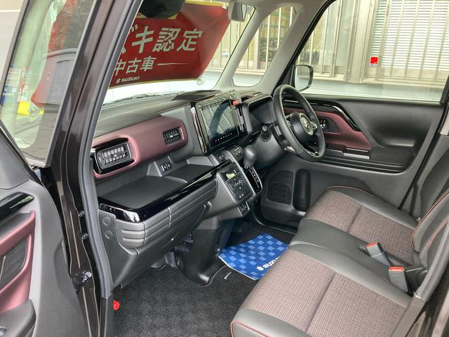 スペーシアカスタム カスタム　ＨＹＢＲＩＤ　ＸＳターボ　ナビ　全方位カメラ　１５インチアルミ　オートライト　両側電動スライドドア　プッシュスタート　シートヒーター　ステアリングヒーター　オートエアコン　衝突被害軽減システム　アイドリングストップ　横滑り防止機能　衝突安全ボディ（44枚目）