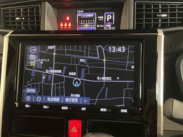 ルーミー カスタムＧ　ドライブレコーダー　ＥＴＣ　ナビ　ＴＶ　両側電動スライドドア　クリアランスソナー　オートクルーズコントロール　衝突被害軽減システム　アルミホイール　オートマチックハイビーム　オートライト（4枚目）