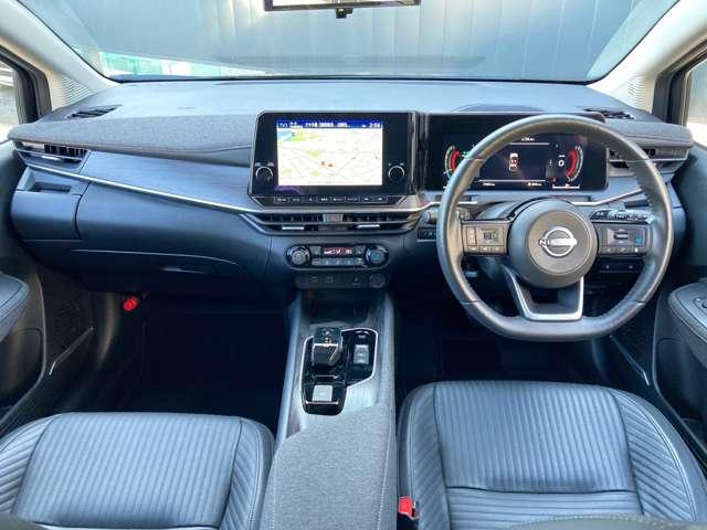 オーラ １．２　Ｇ　レザーエディション　寒冷地仕様・日産コネクトナビ・アラウンド　ワンオーナ　追突防止　レーダークルーズ　車線逸脱警報装置　寒冷地仕様　ＬＥＤ　盗難防止　記録簿　バックモニター　ＥＴＣ　インテリジェントキー　メモリーナビゲーション　ＡＷ　キーレスエントリー　ＡＢＳ（3枚目）