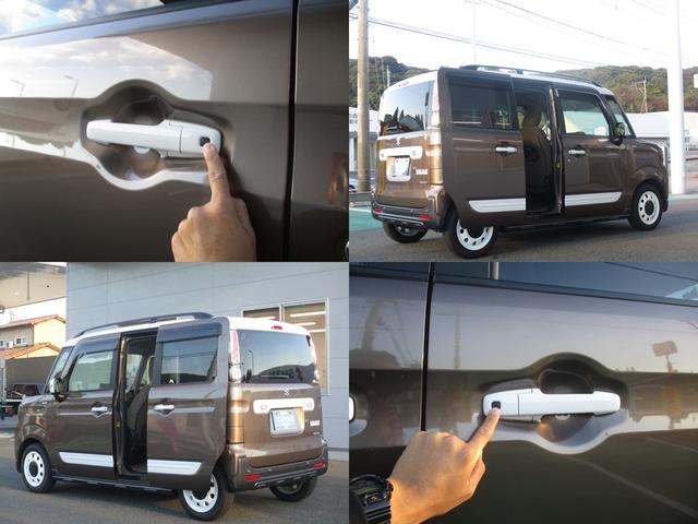 後ろのドアは狭い道でも乗り降りしやすいスライドドアで、両側電動式になっています♪