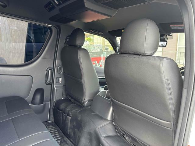 ハイエースバン スーパーＧＬ　ダークプライムＩＩ　ＥＴＣ　バックカメラ　ナビ　ＴＶ　クリアランスソナー　レーンアシスト　衝突被害軽減システム　両側電動スライドドア　オートマチックハイビーム　オートライト　アルミホイール　スマートキー　後席モニター（42枚目）