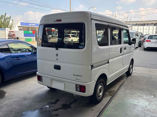 エブリイ PC ETC 両側スライドドア クリアランスソナー レーンアシスト 衝突被害軽減システム オートライト キーレスエントリー AT 盗難防止システム ABS ESC 衝突安全ボディ エアコン(7枚目)