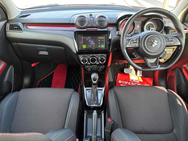 スイフトスポーツ ベースグレード　ワンオーナー　ディスプレイオーディオ　前後ドライブレコーダー　全方位モニター　衝突被害軽減ブレーキ　車線逸脱防止　アダプティブクルコン　Ｂｌｕｅｔｏｏｔｈ　シートヒーター　スペアキー　取説　保証書（2枚目）