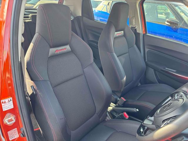 スイフトスポーツ ベースグレード　ワンオーナー　ディスプレイオーディオ　前後ドライブレコーダー　全方位モニター　衝突被害軽減ブレーキ　車線逸脱防止　アダプティブクルコン　Ｂｌｕｅｔｏｏｔｈ　シートヒーター　スペアキー　取説　保証書（34枚目）