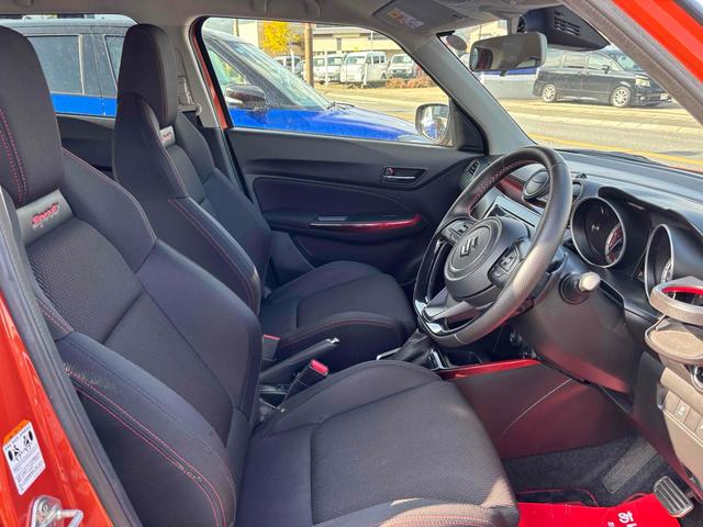 スイフトスポーツ ベースグレード　ワンオーナー　ディスプレイオーディオ　前後ドライブレコーダー　全方位モニター　衝突被害軽減ブレーキ　車線逸脱防止　アダプティブクルコン　Ｂｌｕｅｔｏｏｔｈ　シートヒーター　スペアキー　取説　保証書（35枚目）