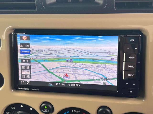 ＦＪクルーザー カラーパッケージ　４ＷＤ　ドライブレコーダー　ＥＴＣ　バックカメラ　クリアランスソナー　オートクルーズコントロール　ナビ　ＴＶ　アルミホイール　キーレスエントリー　ＡＴ　盗難防止システム　衝突安全ボディ　ＣＤ（4枚目）