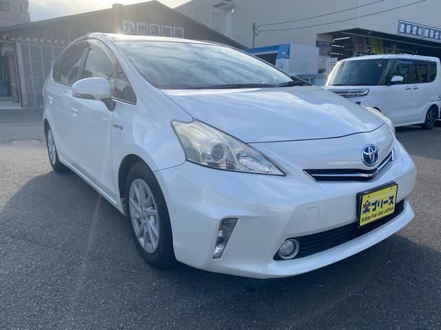 プリウスアルファ Ｓ　車検令和８年１２月　プッシュスタート　スマートキー　ＥＴＣ　バックカメラ　Ｂｌｕｅｔｏｏｔｈ接続　フルセグナビ　ＣＤ　ＤＶＤ（4枚目）