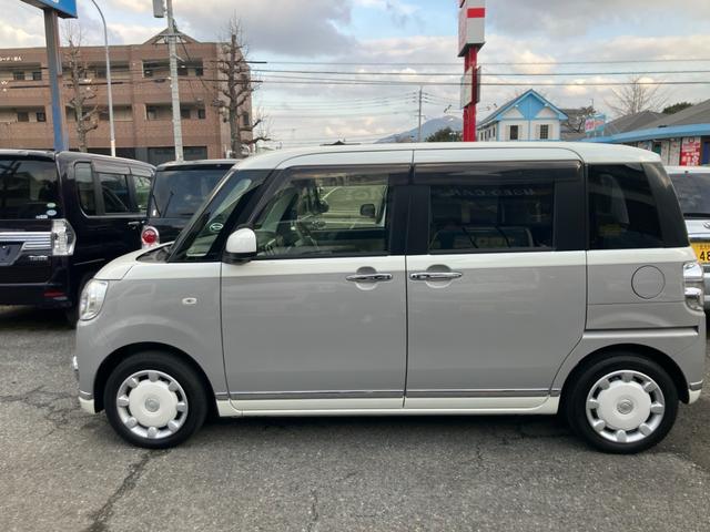 ムーヴキャンバス Ｇメイクアップ　ＳＡＩＩ　ナビテレビ　アラウンドビューモニター　ＥＴＣ　両側パワースライドドア　アイドリングストップ　スマートキー　プッシュスタート　セキュリティー（4枚目）