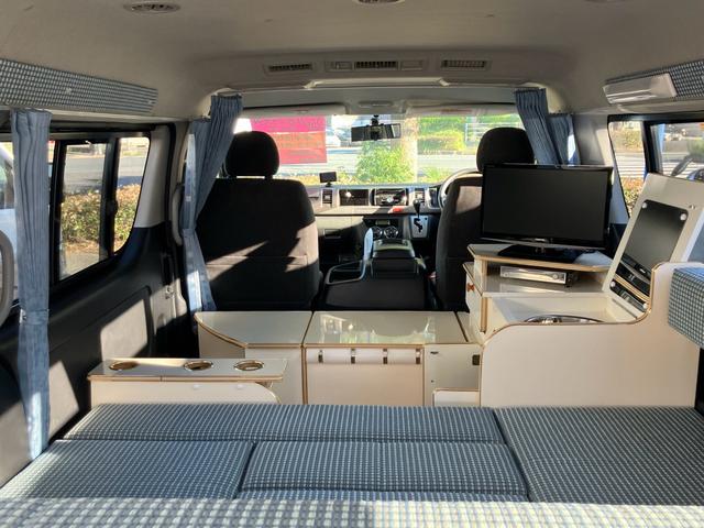 ハイエースワゴン ＧＬ　リラックスワゴンタイプＩ　車中泊仕様　キャンピング　サブバッテリー　走行充電　フル断熱　シンク　冷蔵庫　インバーター　ＥＴＣ（9枚目）