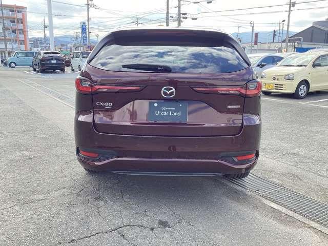 ＣＸ－８０ ３．３　ＸＤハイブリッド　プレミアム　モダン　ディーゼルター　試乗車アップ　大型サンルーフ　衝突被害軽減ブレーキ　オートマチックハイビーム　アダプティブクルーズコントロール　３列シート　バックカメラ　電動シート　シートヒーター　４ＷＤ　サンルーフ（4枚目）