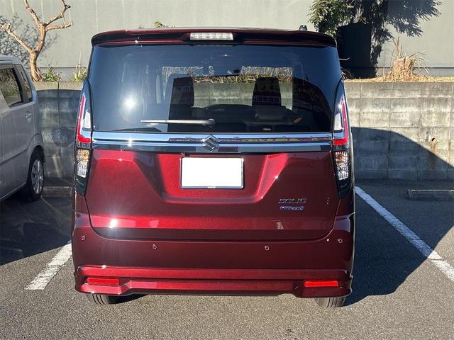 ソリオ ハイブリッドＭＺ　【届出済未使用車・革調シートカバー】ＳＤナビＴＶ全方位カメラ【ドライブレコーダー前後】クルーズコントロール　ＥＴＣブルートゥース　ＣＤ・ＤＶＤシートヒーター【フルカバーラゲッジマット】ＬＥＤライト（3枚目）