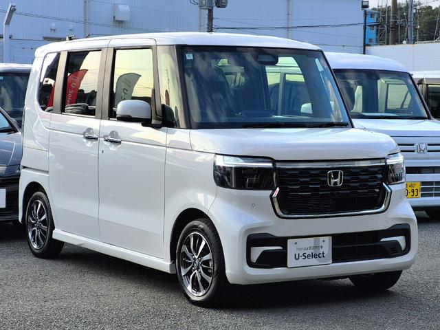 Ｎ－ＢＯＸカスタム ベースグレード　当社代車使用／純正８インチナビ（フルセグ／Ｂｌｕｅｔｏｏｔｈ／ＵＳＢ）／バックカメラ／コーナーセンサー／電動スライド／ＬＥＤライト／レベライザー／ホンダセンシング（21枚目）