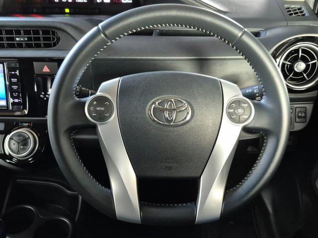 アクア Ｘ－アーバンソリッド　社外メモリナビ（フルセグ／ＣＤ／ＤＶＤ／Ｂｌｕｅｔｏｏｔｈ）／バックカメラ／コーナーポール／ビルトインＥＴＣ／シートヒーター／衝突被害軽減ブレーキ／ルーフレール（4枚目）