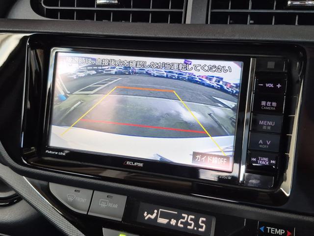 アクア Ｘ－アーバンソリッド　社外メモリナビ（フルセグ／ＣＤ／ＤＶＤ／Ｂｌｕｅｔｏｏｔｈ）／バックカメラ／コーナーポール／ビルトインＥＴＣ／シートヒーター／衝突被害軽減ブレーキ／ルーフレール（7枚目）