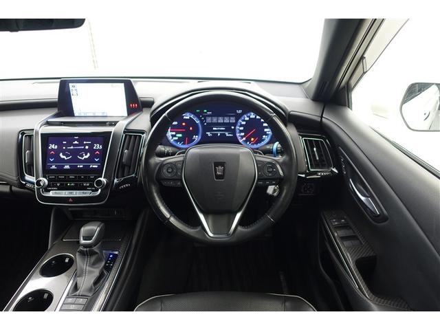 クラウンハイブリッド ＲＳアドバンス　クルーズＣ　ＰＣＳ　バックモニター　Ｗエアバッグ　本革シート　ＤＶＤ　ＴＶナビ　定期点検記録簿　地デジ　インテリキー　運転席エアバッグ　パワーシート　ＡＵＸ　アルミ　メモリナビ　パワーウィンドウ（4枚目）