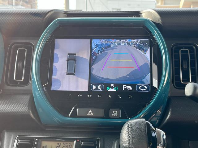 ハスラー ＨＹＢＲＩＤ　Ｘターボ　全方位モニター付きナビ　ドラレコ　ＥＴＣ　スズキセーフティーサポート　アイドリングストップ　盗難防止システム　オートライト　Ｂｌｕｅｔｏｏｔｈ　プッシュスタート　シートヒーター　横滑り防止機能（11枚目）