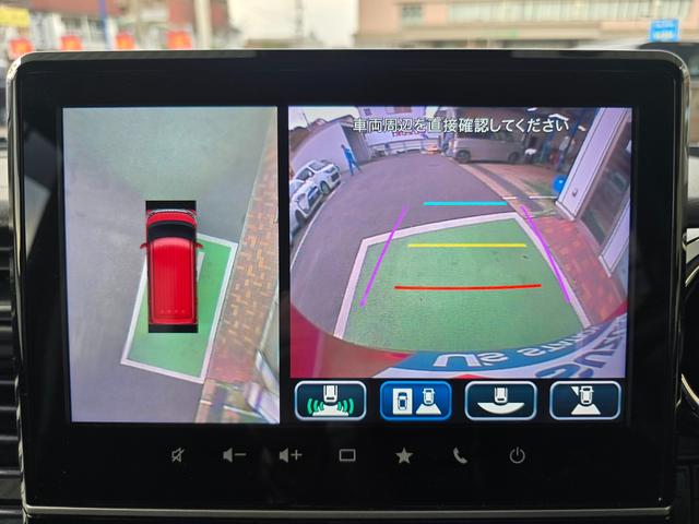 スペーシアカスタム カスタム　ＨＹＢＲＩＤ　ＸＳ　３型　衝突軽減ブレーキ　リアパーキングセンサー　純正９型ナビ　ＣＤ／ＤＶＤ／Ｂｌｕｅｔｏｏｔｈ対応　全方位カメラ　両側電動スライドドア　ＬＥＤヘッドライト　スマートキー　３年保証付き（23枚目）