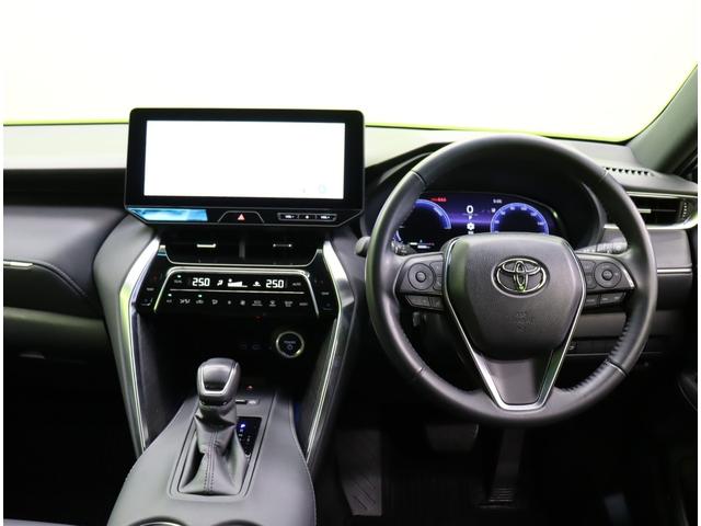 ハリアーハイブリッド G/ワンオーナー/12.3型Dオーディオ/Dインナーミラー/ 12.3型フルセグナビ/Bカメラ/Dインナーミラー/ハーフレザー/スマートキー/セーフティセンス/PKSB/革巻ステア/Pバックドア/オートLED/クリアランスソナー/18AW/CVT(11枚目)