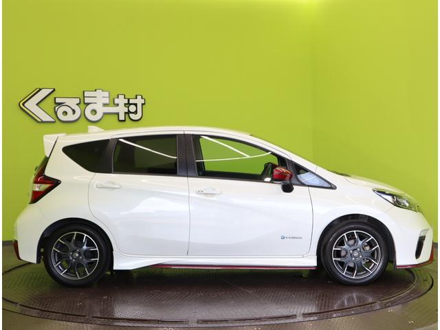 ノート ｅ－パワーニスモ／ワンオーナー／禁煙車／　フルセグＳＤナビ／インテリキー／Ｐスタート／エマブレ／ＬＤＷ／ドラレコ／ＥＴＣ／革巻ステア／Ｆ＆Ｒソナー／電格ミラー／ハイビームアシスト／ＬＥＤ／１６ＡＷ（5枚目）