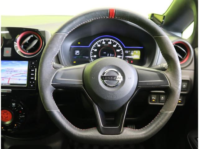 ノート ｅ－パワーニスモ／ワンオーナー／禁煙車／　フルセグＳＤナビ／インテリキー／Ｐスタート／エマブレ／ＬＤＷ／ドラレコ／ＥＴＣ／革巻ステア／Ｆ＆Ｒソナー／電格ミラー／ハイビームアシスト／ＬＥＤ／１６ＡＷ（17枚目）