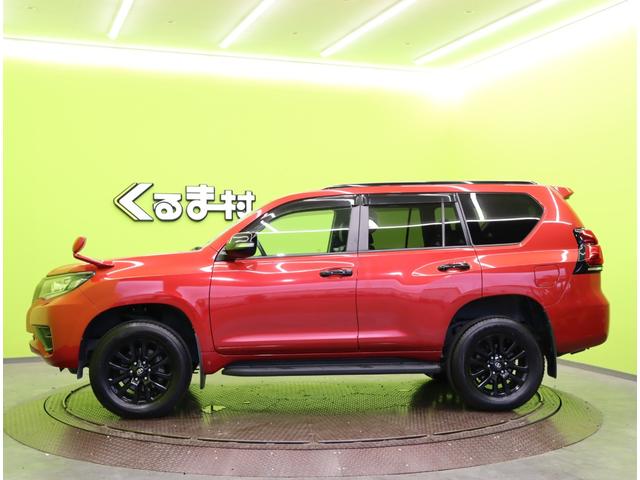 ランドクルーザープラド TX Lパッケージ・ブラックエディション/ 9型フルセグSDナビ/Bカメラ/黒革エアシート/スマートキー/プリクラッシュ/レーダークルーズ/クリアランスソナー/オートLED/ルーフレール/Sステップ/18AW/6AT/7人乗り(8枚目)