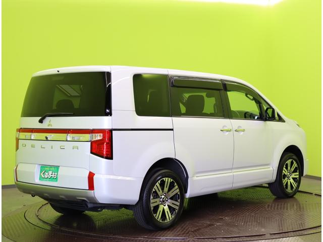 デリカD:5 P/走行8800km/8人乗/ディーゼルTB/4WD/ 10型フルセグナビ/マルチアラウンドM/両側自動ドア/スマートキー/ETC/革調シートカバー/アダプティブクルコン/BSW/LDW/オートハイビーム/LED/18AW/CVT/4WD/8人乗(6枚目)