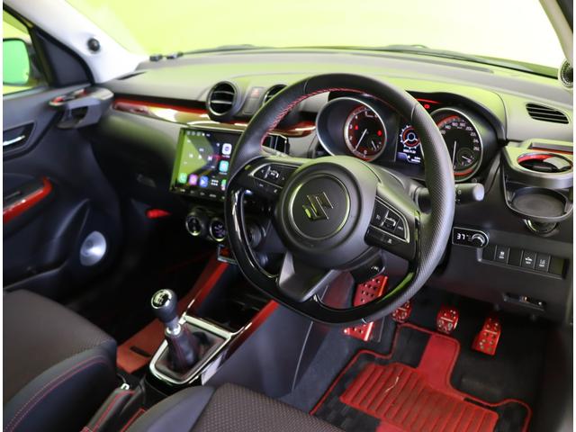 スイフトスポーツ ベースグレード／セーフティパッケージ装着車／／６速ＭＴ／　ディスプレイオーディオ／Ｂカメラ／スマートキー／デュアルセンサーブレーキ／アダプティブクルーズ／革巻ステア／ハイビームアシスト／ＬＥＤライト／ＴＥＩＮ車高調／ＲＡＹＳ１７ＡＷ／６速ＭＴ（28枚目）
