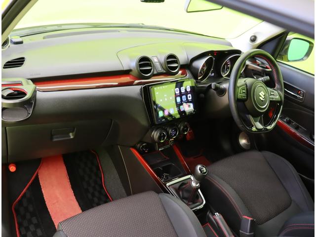 スイフトスポーツ ベースグレード／セーフティパッケージ装着車／／６速ＭＴ／　ディスプレイオーディオ／Ｂカメラ／スマートキー／デュアルセンサーブレーキ／アダプティブクルーズ／革巻ステア／ハイビームアシスト／ＬＥＤライト／ＴＥＩＮ車高調／ＲＡＹＳ１７ＡＷ／６速ＭＴ（46枚目）