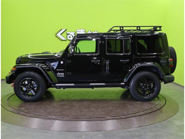 ジープ・ラングラーアンリミテッド サハラ／ワンオーナー／　フルセグナビ／Ｆ＆Ｂカメラ／黒革シート／アダプティブクルーズ／スマートキー／自動緊急ブレーキ／ブラインドスポット／オートＬＥＤ／ルーフラック／社外Ｆバンパー＆ステップ／１８ＡＷ／８ＡＴ（9枚目）