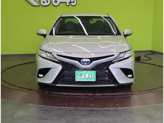 カムリ ＷＳレザーパッケージ／走行１０７００ｋｍ／　フルセグナビ／Ｂカメラ／レザーシート／スマートキー／革巻ステア／パドルシフト／セーフフティセンス／ＢＳＭ／ＲＣＴＡ／ドラレコ／クリアランスソナー／オートＬＥＤ／１８ＡＷ／ＣＶＴ（3枚目）