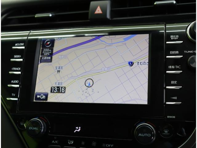 カムリ ＷＳレザーパッケージ／走行１０７００ｋｍ／　フルセグナビ／Ｂカメラ／レザーシート／スマートキー／革巻ステア／パドルシフト／セーフフティセンス／ＢＳＭ／ＲＣＴＡ／ドラレコ／クリアランスソナー／オートＬＥＤ／１８ＡＷ／ＣＶＴ（13枚目）