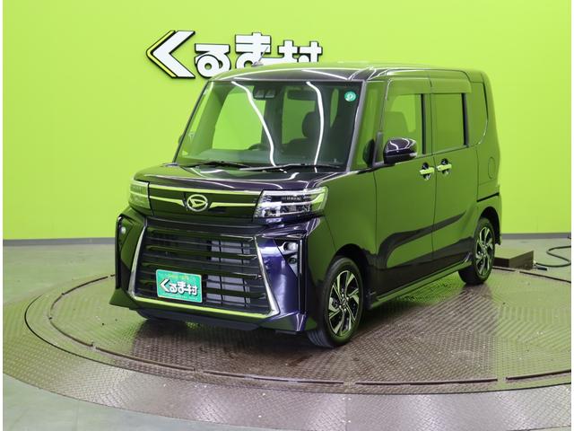 タント カスタムＸ／走行２９００ｋｍ／　両側自動ドア／ハーフレザー／シートヒーター／スマートアシスト／車線逸脱抑制／スマートキー／アイドリングＳ／オートＬＥＤ／ミラーウインカー／コーナーセンサー／１４ＡＷ／ＣＶＴ（2枚目）