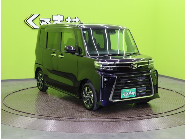 タント カスタムＸ／走行２９００ｋｍ／　両側自動ドア／ハーフレザー／シートヒーター／スマートアシスト／車線逸脱抑制／スマートキー／アイドリングＳ／オートＬＥＤ／ミラーウインカー／コーナーセンサー／１４ＡＷ／ＣＶＴ（4枚目）