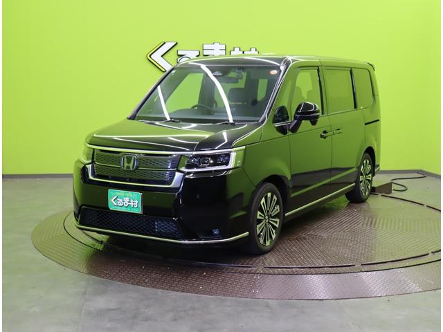 ステップワゴン ｅ：ＨＥＶスパーダ　プレミアムライン／ホンダセンシング／　１１．４型ナビＴＶ／マルチビューモニター／１５．６型フリップダウンＭ／両側自動ドア／スマートキー／ＣＭＢＳ／路外逸脱抑制／ブラインドスポット／オートハイビーム／ＬＥＤライト／１７ＡＷ／７人乗（2枚目）