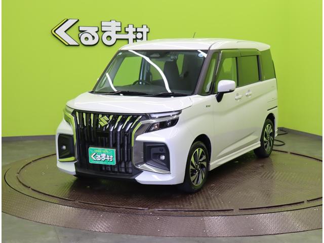 ソリオバンディット ハイブリッドＭＶ／走行６２００ｋｍ／　８型フルセグナビ／両側自動ドア／デュアルセンサーブレーキサポートＩＩ／ＨＵＤ／スマートキー／アイドリングＳ／ＥＴＣ／ドラレコ／オートＬＥＤ／Ｆ＆Ｒソナー／ミラーウインカー／１５ＡＷ／ＣＶＴ（2枚目）