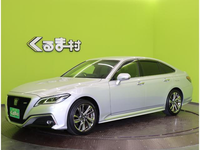 クラウンハイブリッド RSアドバンス/ワンオーナー/走行19000km/後期型/ 12.3型フルセグナビ/Bカメラ/黒革エアシート/レーダークルーズ/PKSB/BSM/プリクラッシュ/カードキー/パドルシフト/クリアランスソナー/オートLED/18AW/CVT/HYBRID(2枚目)