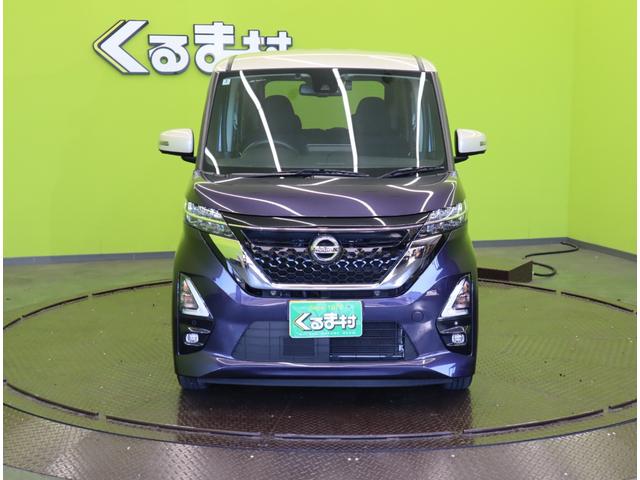 ルークス ハイウェイスター　Ｘ／２トーン／　９型フルセグナビ／アラウンドビュー／左側自動ドア／エマブレ／車線逸脱警報／インテリキー／ＥＴＣ／ドラレコ／アイドリングＳ／ベンチシート／オートＬＥＤ／ミラーウインカー／１４ＡＷ／ＣＶＴ（3枚目）