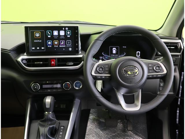 ロッキー プレミアムＧ　ＨＥＶ／登録済未使用車／純正エアロ／　９型Ｄオーディオ／パノラマモニター／ハーフレザー／レーダークルーズ／スマアシ／革巻ステア／スマートキー／オートハイビーム／ＬＥＤ／ミラーウインカー／ＯＰ純正エアロ／１７ＡＷ／ＣＶＴ（11枚目）