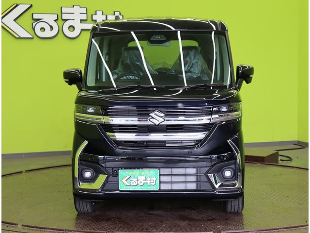 スペーシアカスタム ハイブリッドXS/届出済未使用車/ 9型フルセグナビ/全方位モニター/両側自動ドア/ハーフレザー/シートヒーター/デュアルセンサーブレーキ/アダプティブクルコン/HUD/LED/15AW/CVT(3枚目)