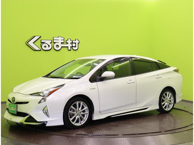 プリウス Sセーフティプラス/買取車/ 9型フルセグナビ/Bカメラ/レーダークルーズ/プリクラッシュ/LDA/AHB/スマートキー/ビルトインETC/ミラーウインカー/モデリスタエアロ/オートLED/社外17AW/CVT(2枚目)