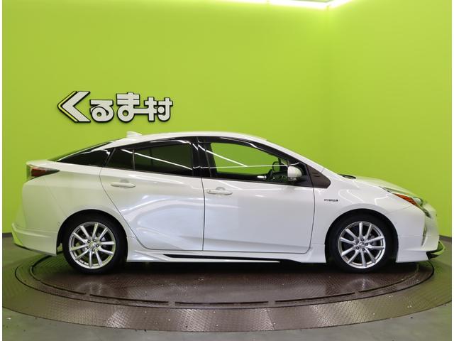 プリウス Sセーフティプラス/買取車/ 9型フルセグナビ/Bカメラ/レーダークルーズ/プリクラッシュ/LDA/AHB/スマートキー/ビルトインETC/ミラーウインカー/モデリスタエアロ/オートLED/社外17AW/CVT(5枚目)