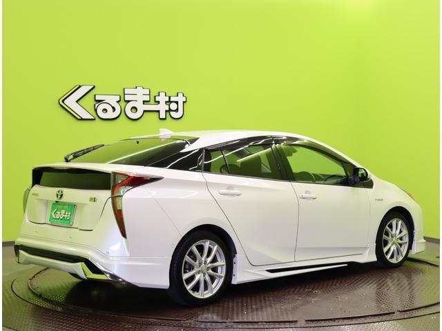 プリウス Sセーフティプラス/買取車/ 9型フルセグナビ/Bカメラ/レーダークルーズ/プリクラッシュ/LDA/AHB/スマートキー/ビルトインETC/ミラーウインカー/モデリスタエアロ/オートLED/社外17AW/CVT(6枚目)