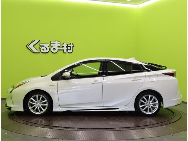 プリウス Sセーフティプラス/買取車/ 9型フルセグナビ/Bカメラ/レーダークルーズ/プリクラッシュ/LDA/AHB/スマートキー/ビルトインETC/ミラーウインカー/モデリスタエアロ/オートLED/社外17AW/CVT(9枚目)